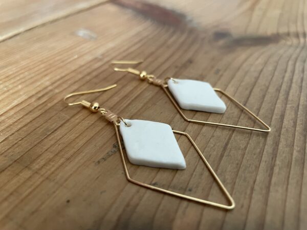 Boucles d’oreilles losanges