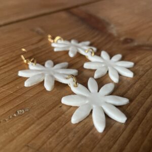 Boucles d’oreilles doubles marguerites