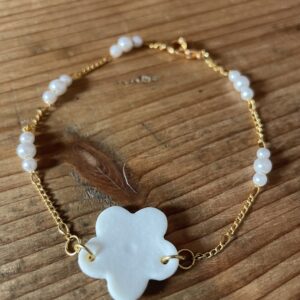 Bijoux-bracelet-fleur-porcelaine-fait-main