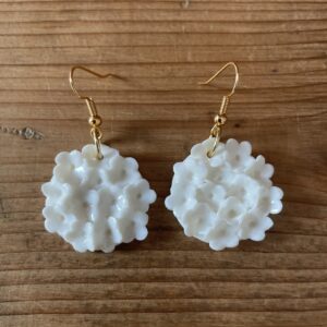 Bijoux-boucles-d-oreilles-ronds-fleurs-porcelaine-fait-main
