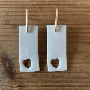 Bijoux-boucles-d-oreilles-rectangles-coeur-géométrique-porcelaine-fait-main