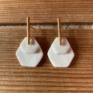 Bijoux-boucles-d-oreilles-géométriques-porcelaine-fait-main