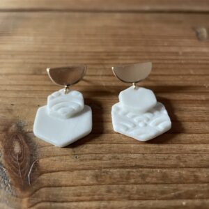 Bijoux-boucles-d-oreilles-géométriques-porcelaine-fait-main