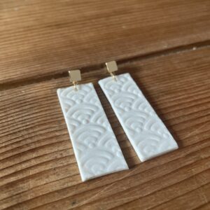 Bijoux-boucles-d-oreilles-rectangles-géométriques-porcelaine-fait-main