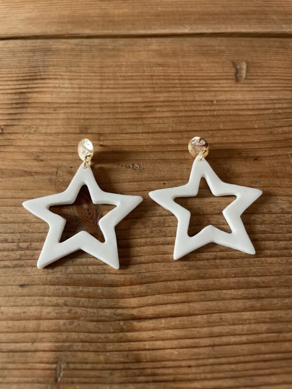 Boucles d’oreilles grandes étoiles – Image 2