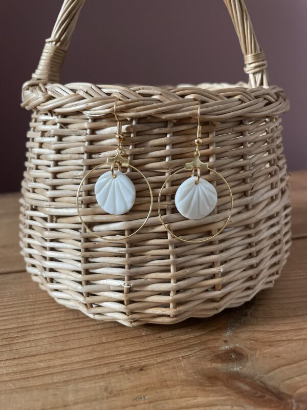 Boucles d’oreilles porcelaine encerclée2 – Image 3