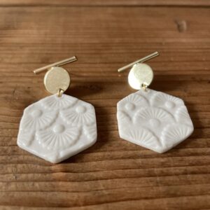 Bijoux-boucles-d-oreilles-géométriques-porcelaine-fait-main