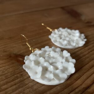 Boucles d’oreilles ronds fleuris