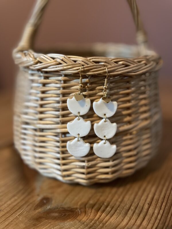 Boucles d’oreilles trio tulipes – Image 3