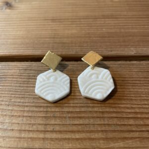 Bijoux-boucles-d-oreilles-géométriques-porcelaine-fait-main