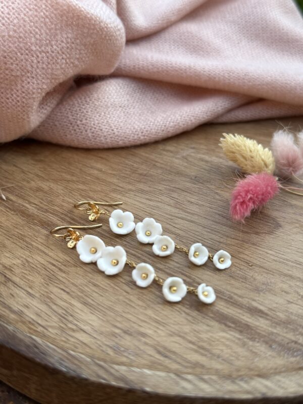 Boucles d’oreilles fleur de muguet – Image 2