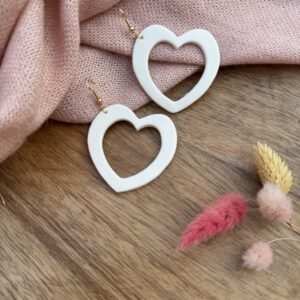 Boucles d’oreilles cœurs ajourés
