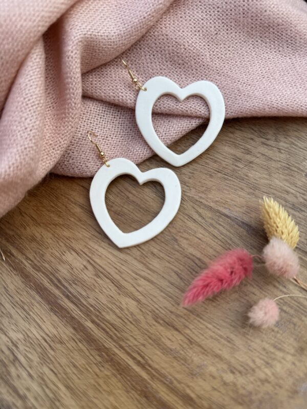 Boucles d’oreilles cœurs ajourés