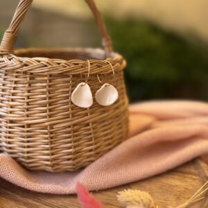 Petites créoles pétale de fleur