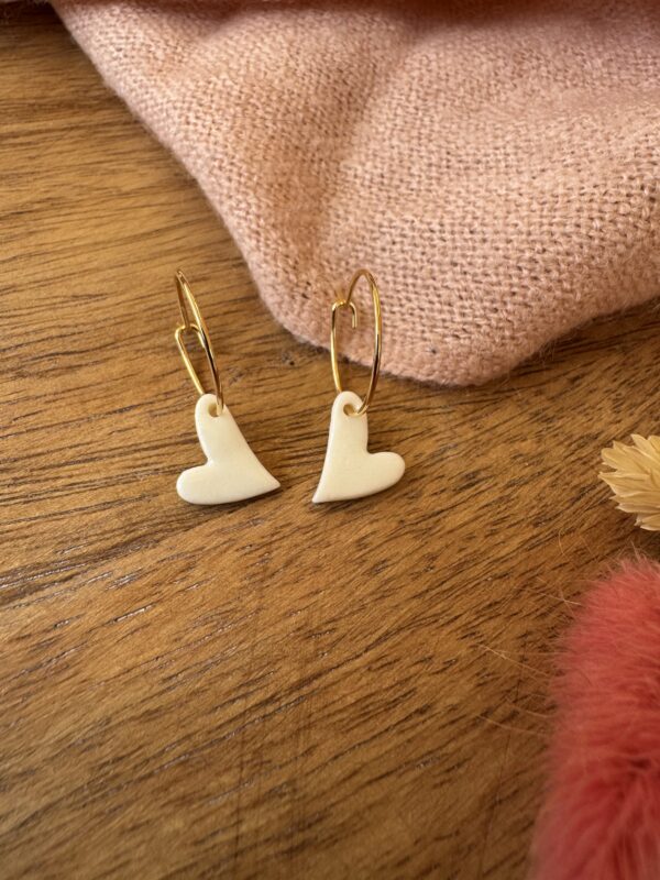 Mini créoles cœurs – Image 2