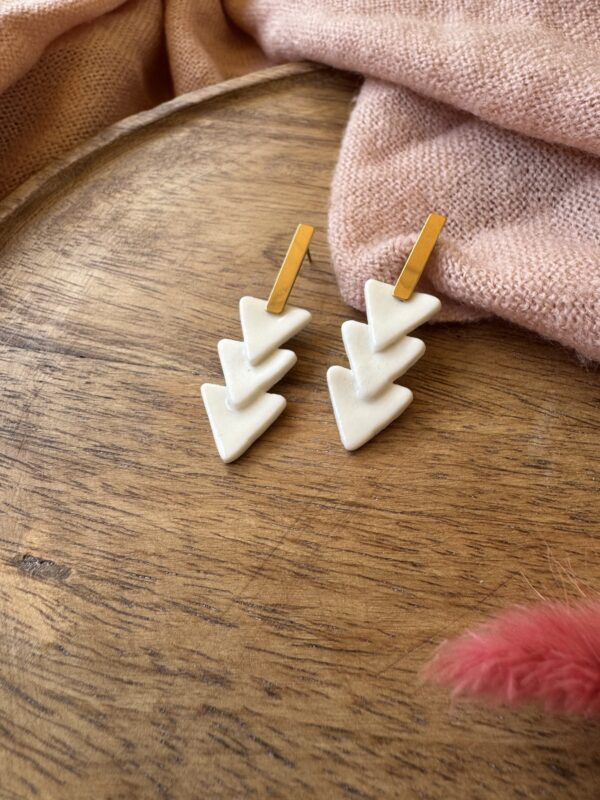Boucles d’oreilles trio de triangles