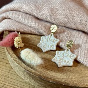 Boucles d’oreilles flocon