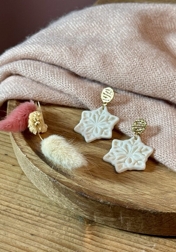 Boucles d’oreilles flocon