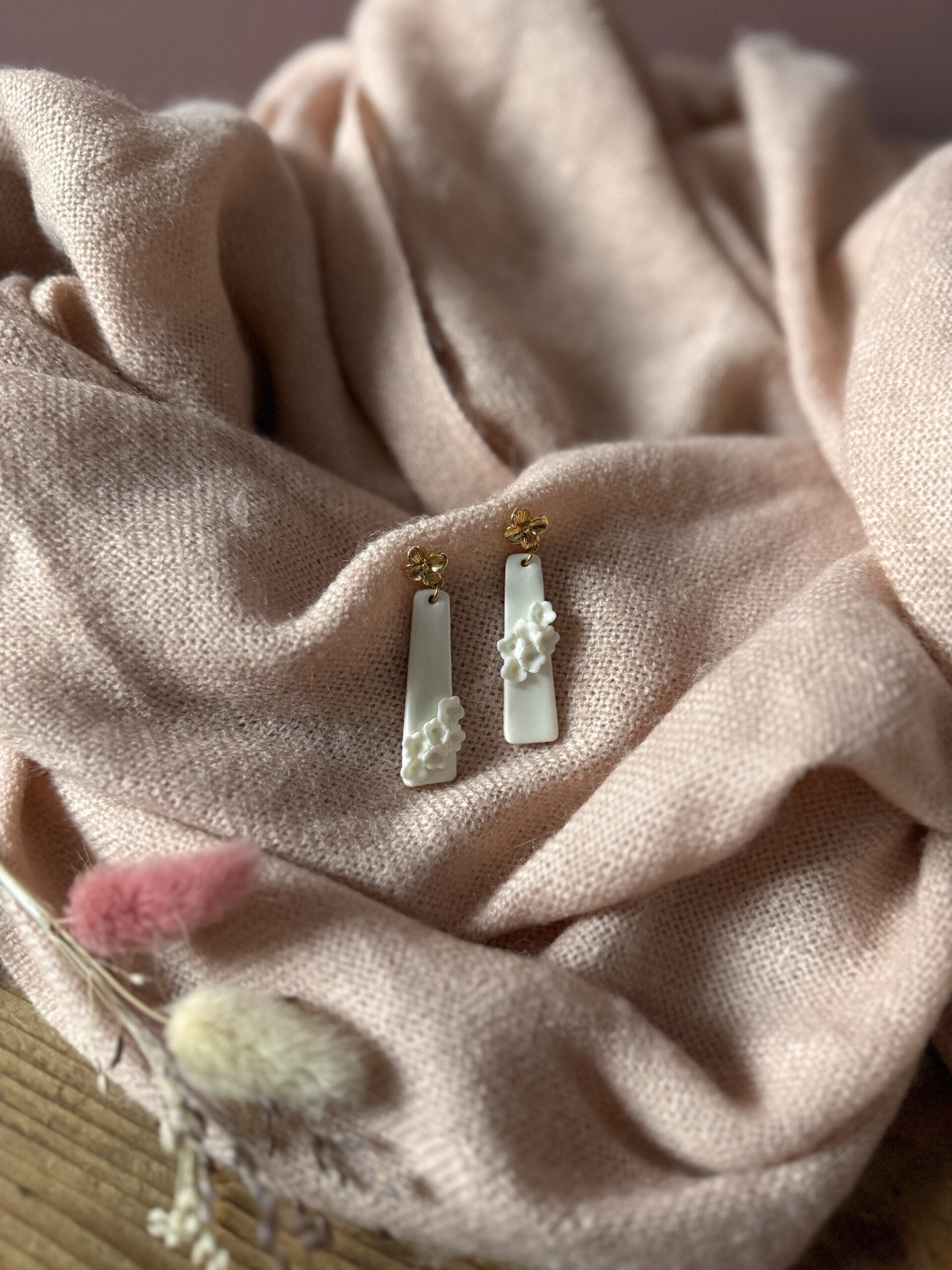 Boucles d’oreilles Échappée florale