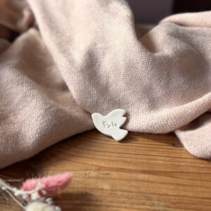 Broche en porcelaine Souffle de Paix