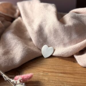 Broches en porcelaine Cœurs de porcelaine