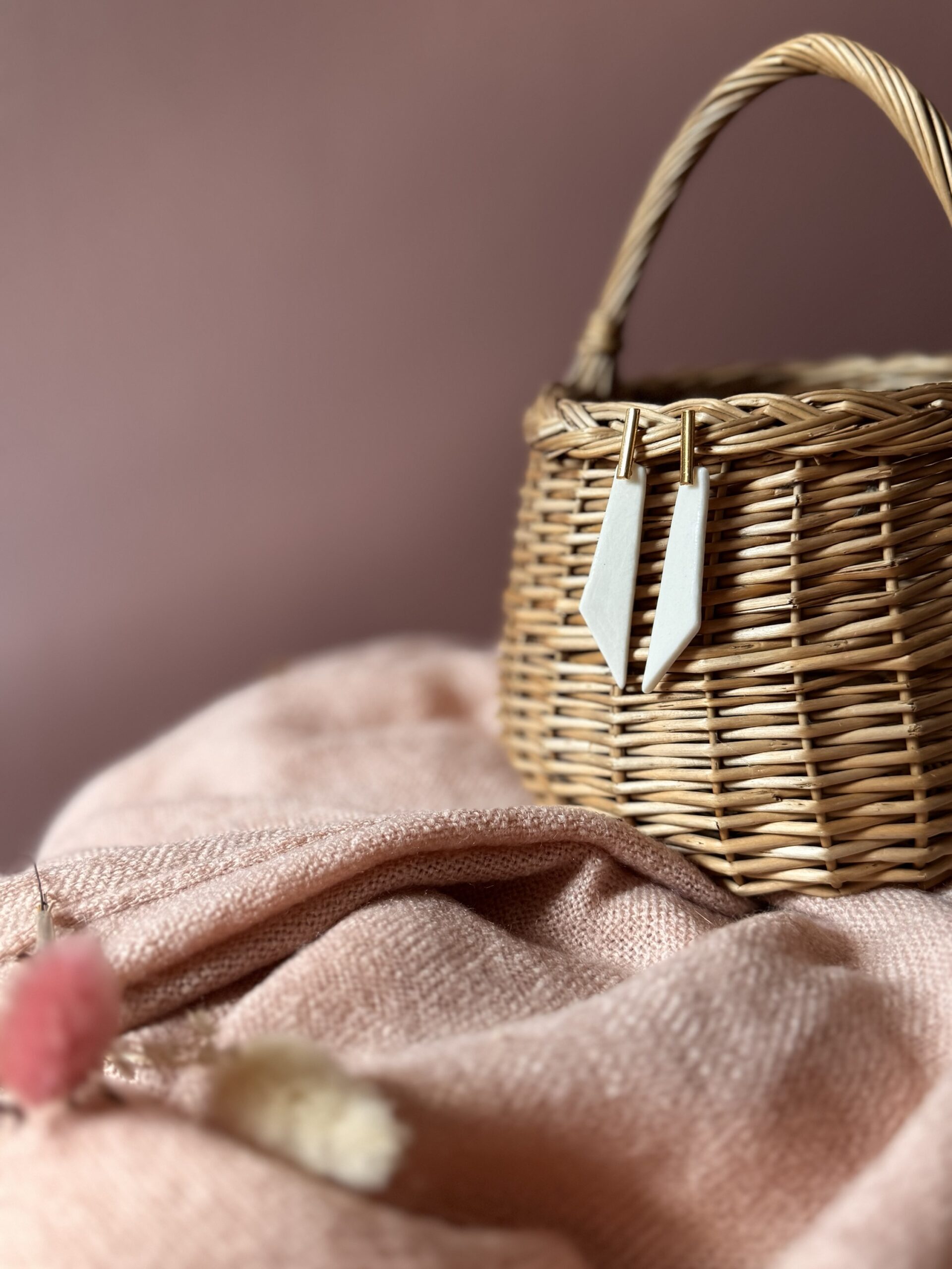 Boucles d’oreilles Rectangle épuré – Image 3