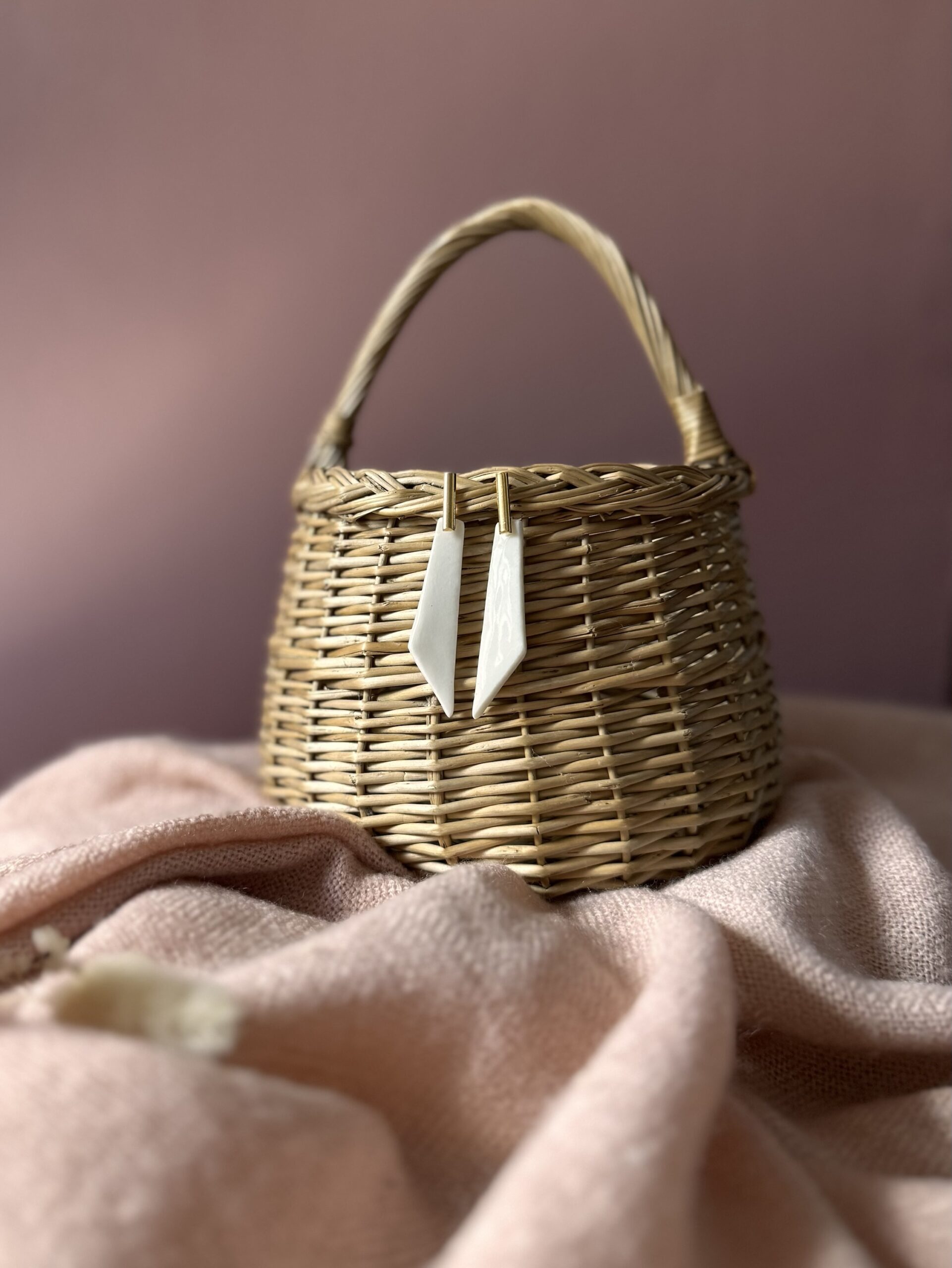 Boucles d’oreilles Rectangle épuré – Image 2