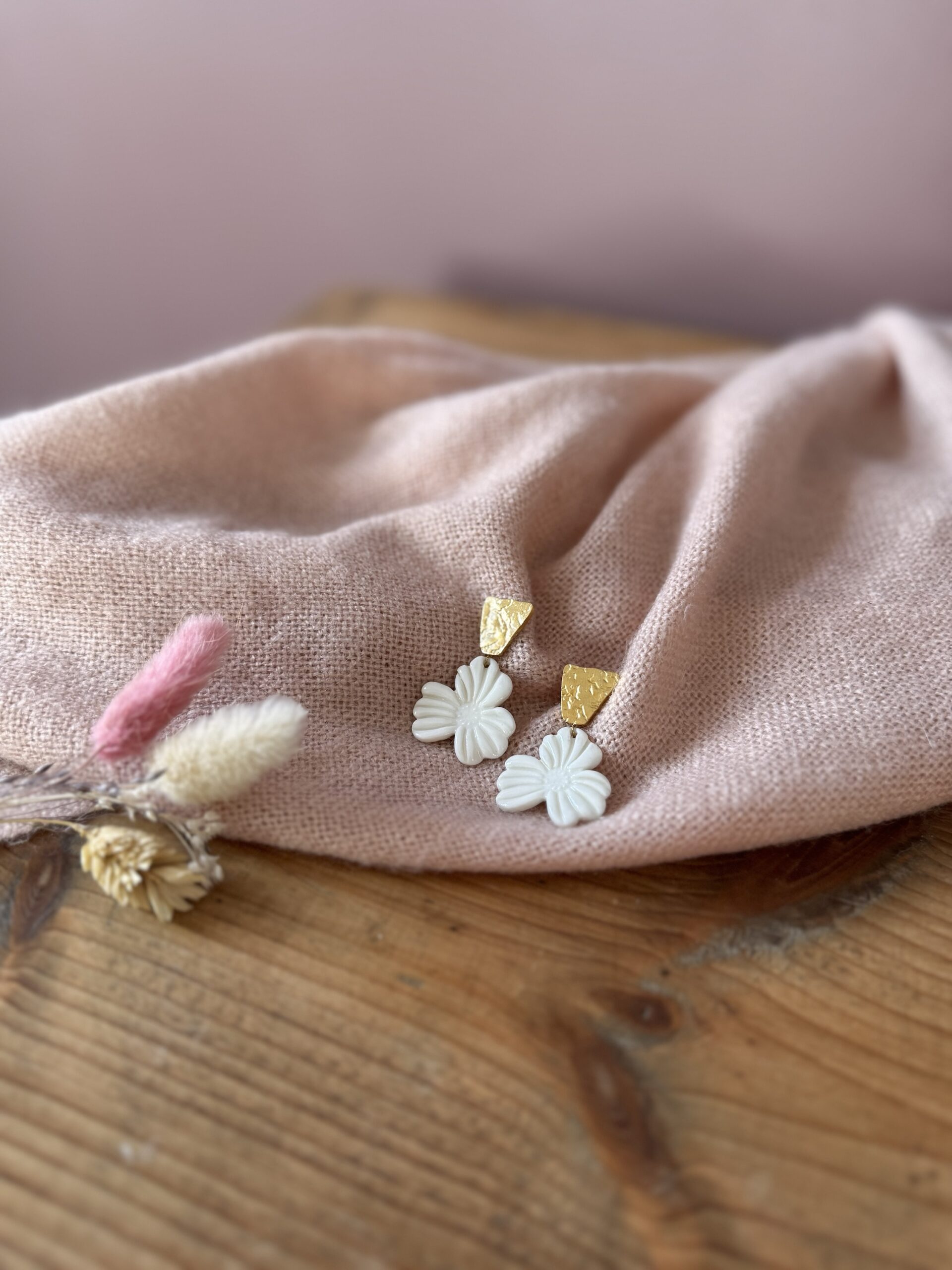 Boucles d’oreilles Fleur d’Aurore – Image 3
