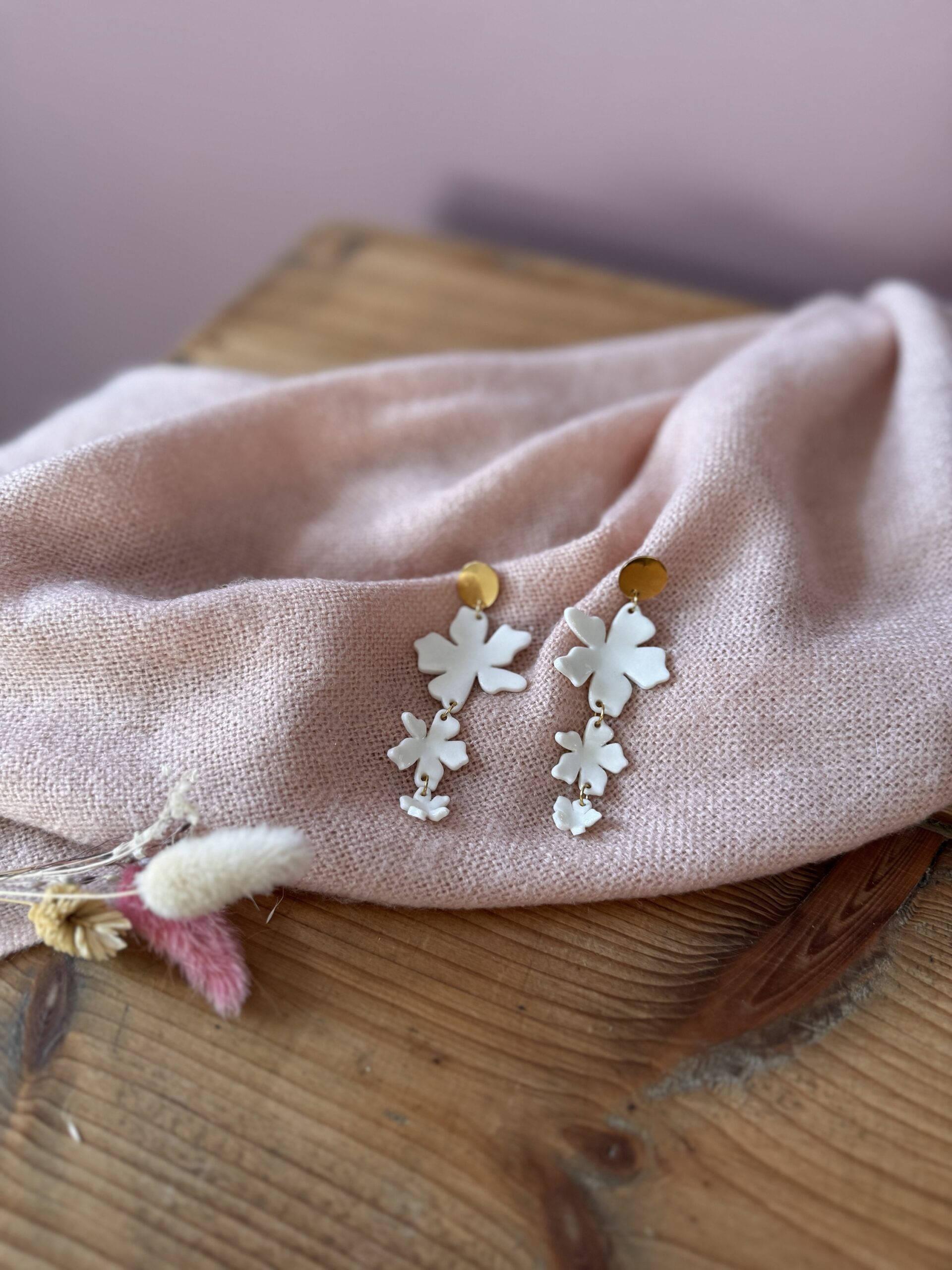 Boucles d’oreilles Éclosion suspendue