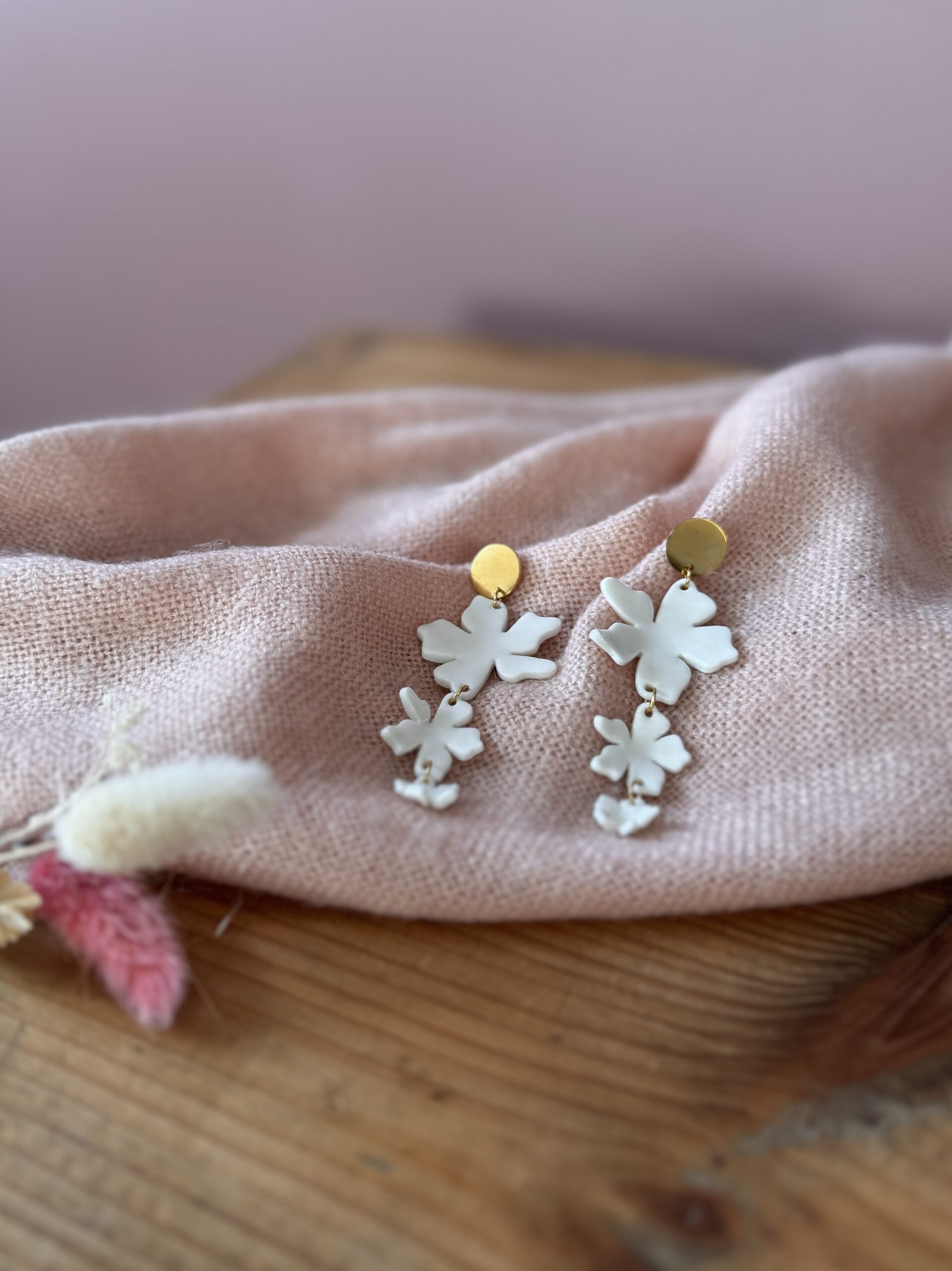 Boucles d’oreilles Éclosion suspendue – Image 3