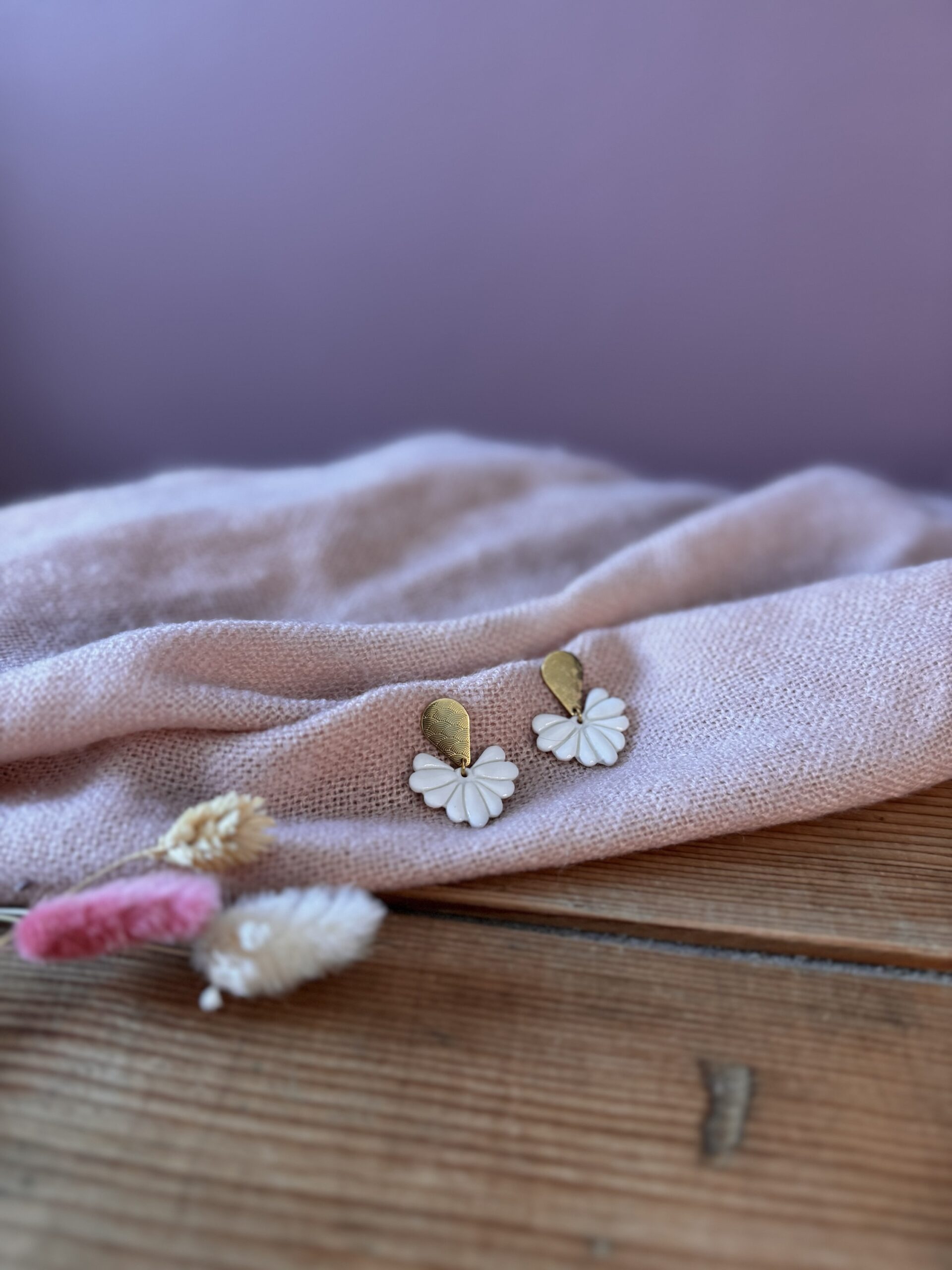 Boucles d’oreilles Pétales de Soleil