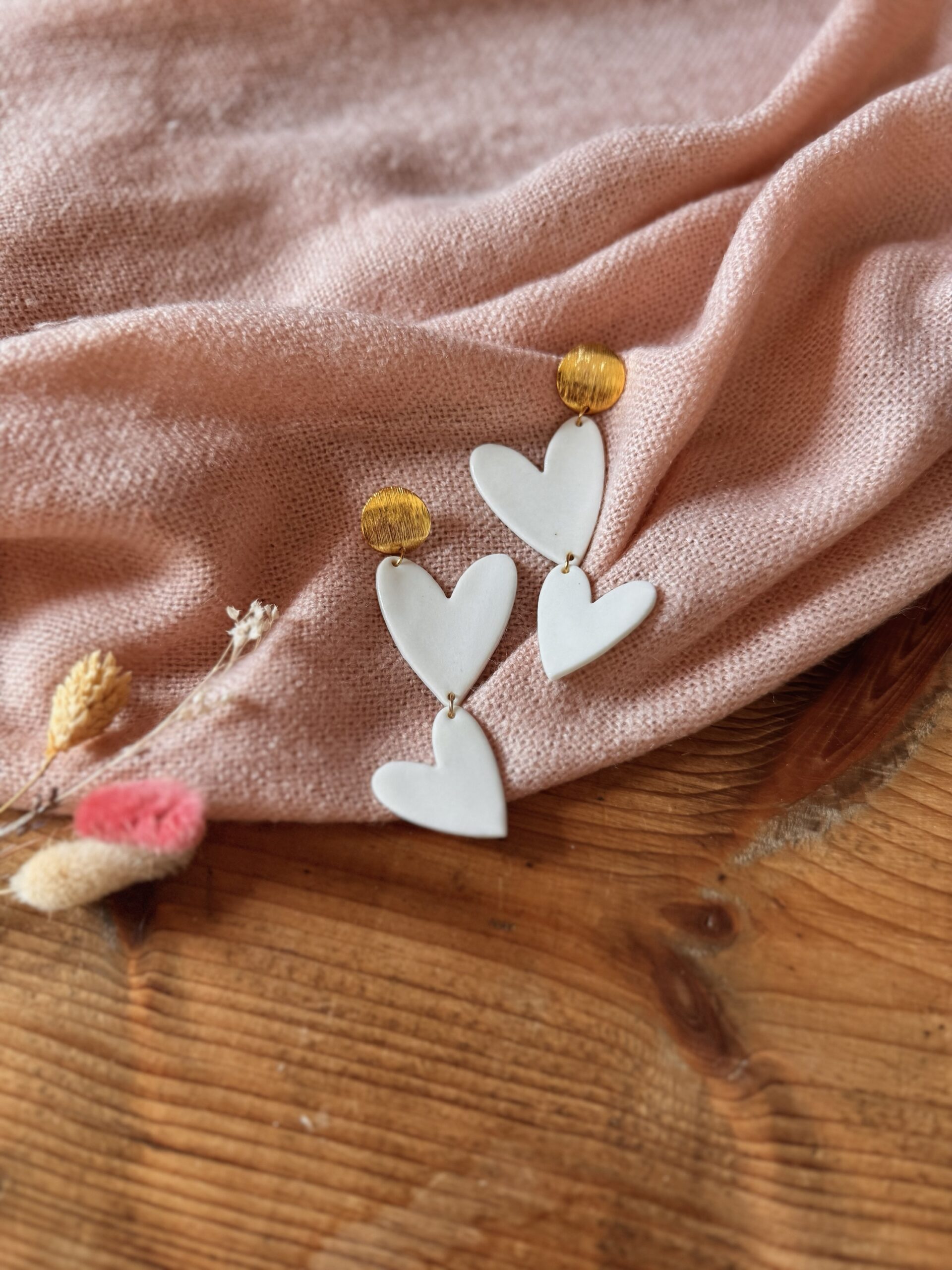 Boucles d’oreilles Lien de Cœur